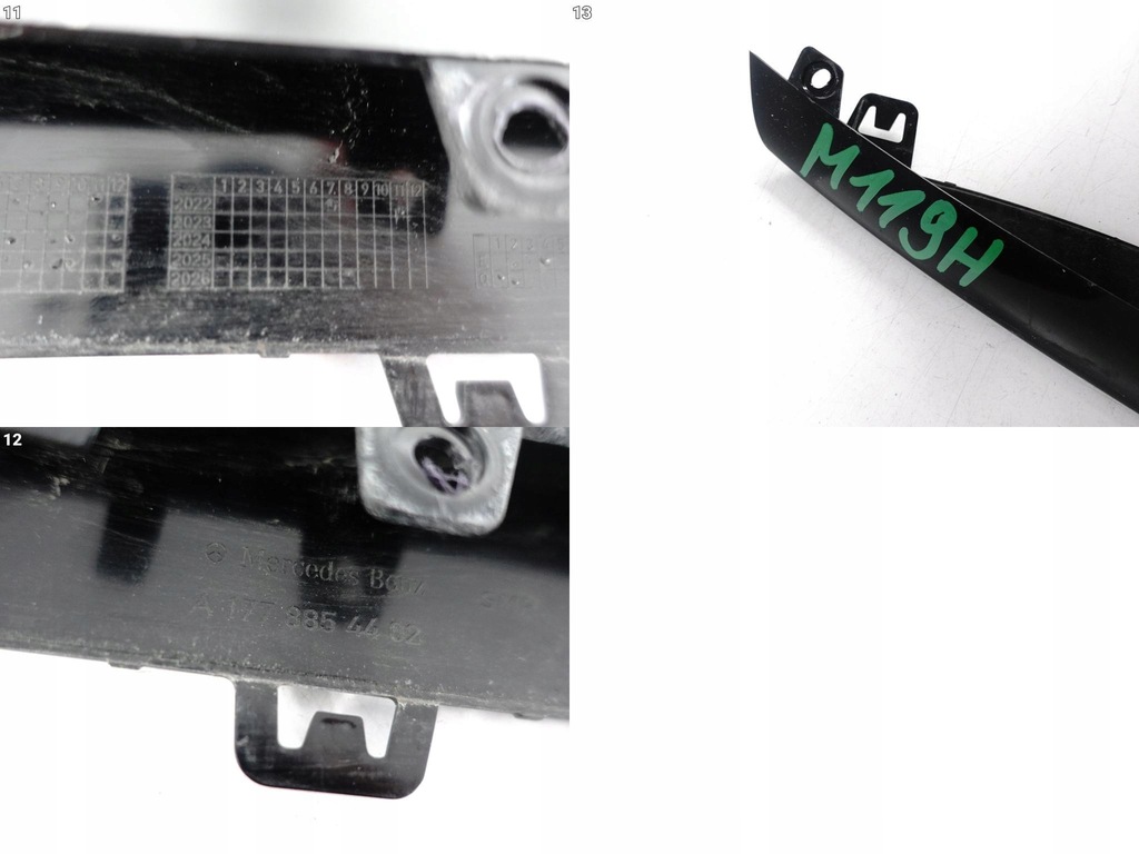 фото №12, Mercedes a-klasa w177 45 a45 cla c118 amg молдинг спойлер w бампер перед