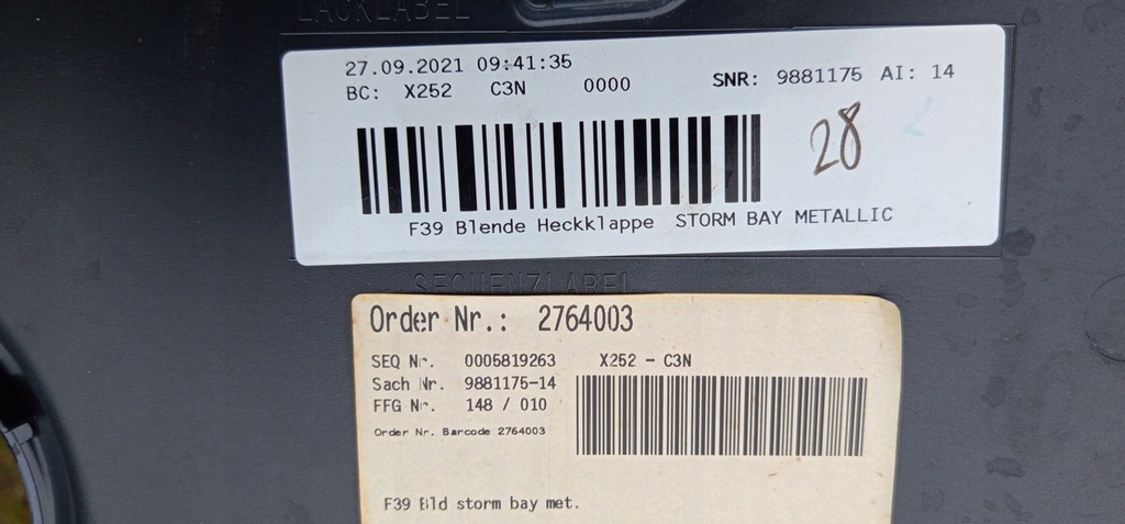 фото №10, Bmw x2 f39 кришка багажника накладка кришки кришка багажника багажника ładna 428466