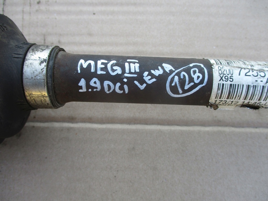 фото №3, Приводной вал левая 8200725510 renault megane iii 1.9dci