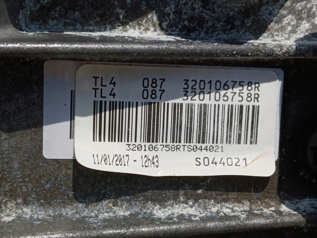 фото №6, Коробка передач передач механічна коробка передач renault megane iv dacia kod tl4087 пробіг 39 tys