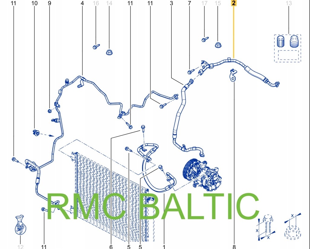 фото №14, Шланг кондиционера renault kangoo iv
