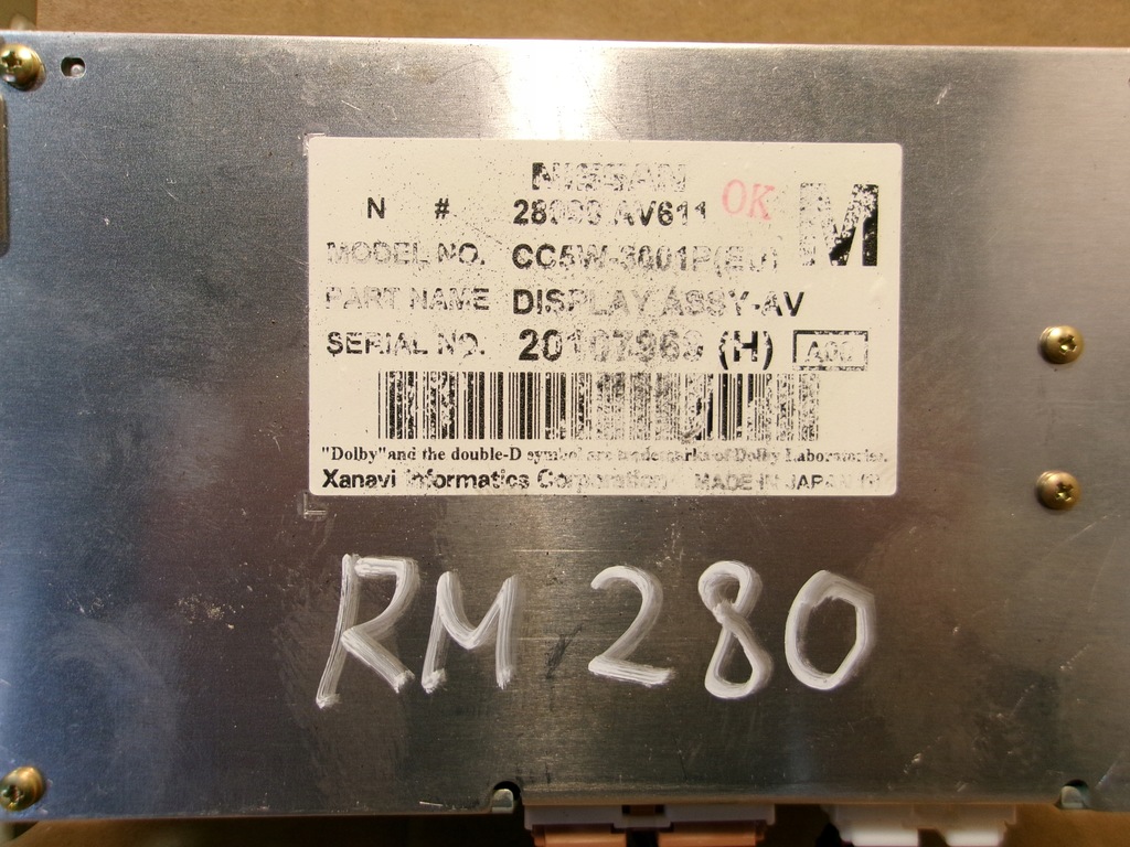 фото №4, Дисплей радіо nissan primera p12 28090av611