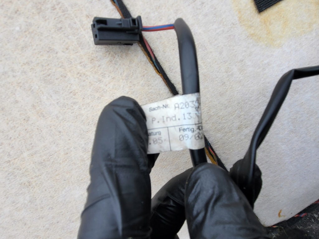 фото №12, Потолок жгут электропроводка mercedes c-kl w203 sedan серая оригинальный номер eu