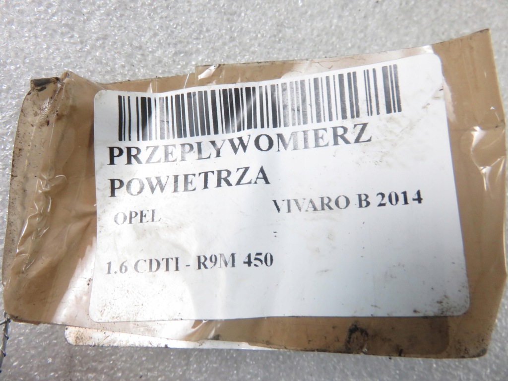 фото №7, Расходомер opel vivaro b 2014- 1.6 cdti - r9m 450 93450753