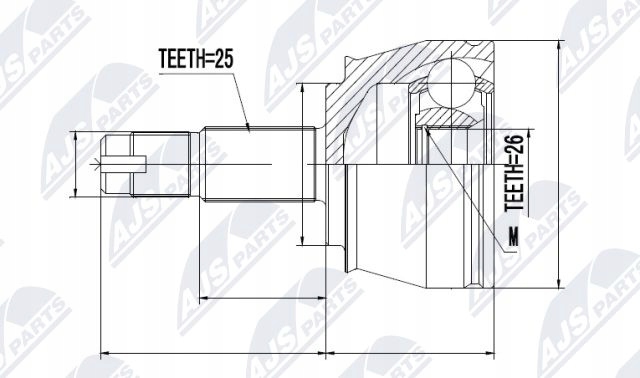 фото №2, Npz-ft-035 nty шарнір зовнішній alfa romeo 156 1