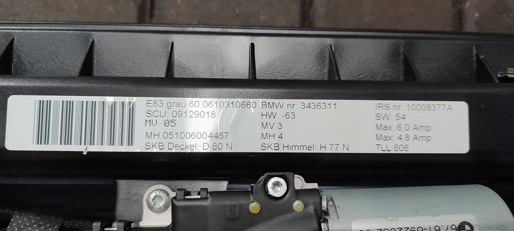 фото №14, Люк панорама крыша панорамный bmw e83 x3 2,0d