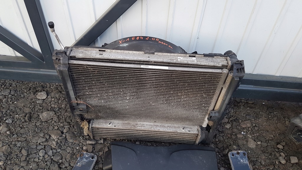 фото №9, Bmw x1 e84 2.0 n47 pas передний усилитель радиатор комплект демонтаж