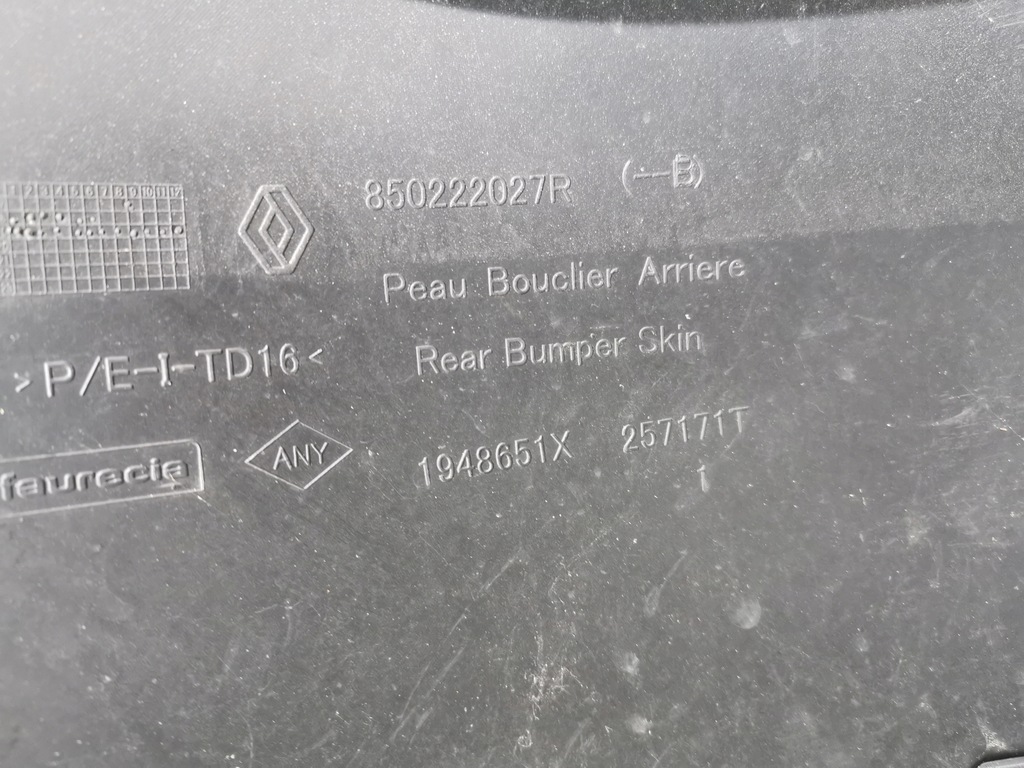 фото №11, Dacia duster ii бампер задняя задний 850222027r pdc