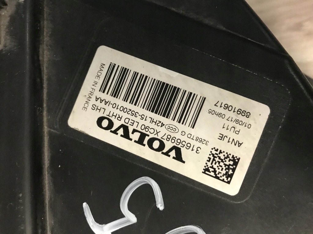 Volvo xc90 ii лампа левый перед full led 31656987 с Разборки