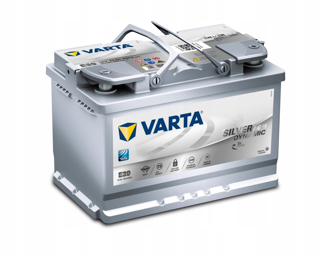 фото №1, Акумулятор 70ah 760a varta agm e39 запуск стоп