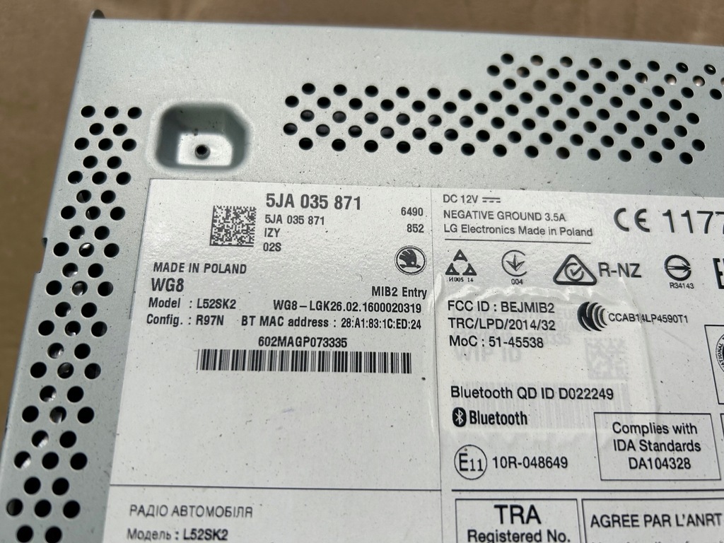 фото №4, Skoda rapid 5ja lift 16r. радіо 5ja035871