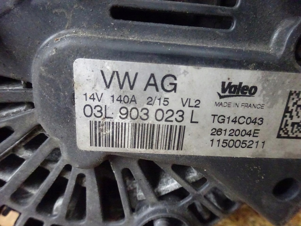 фото №7, Golf vii 2.0 tdi генератор 140a 03l903023l