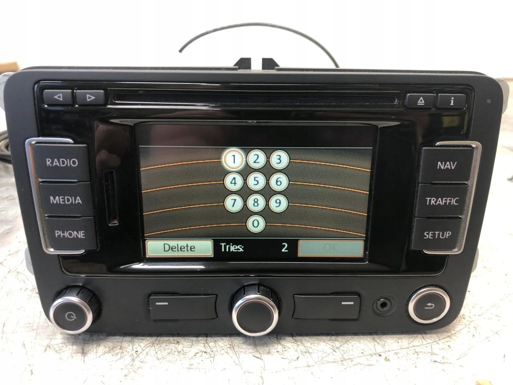 фото №1, Радіо cd navi vw golf vi 3c0035270b