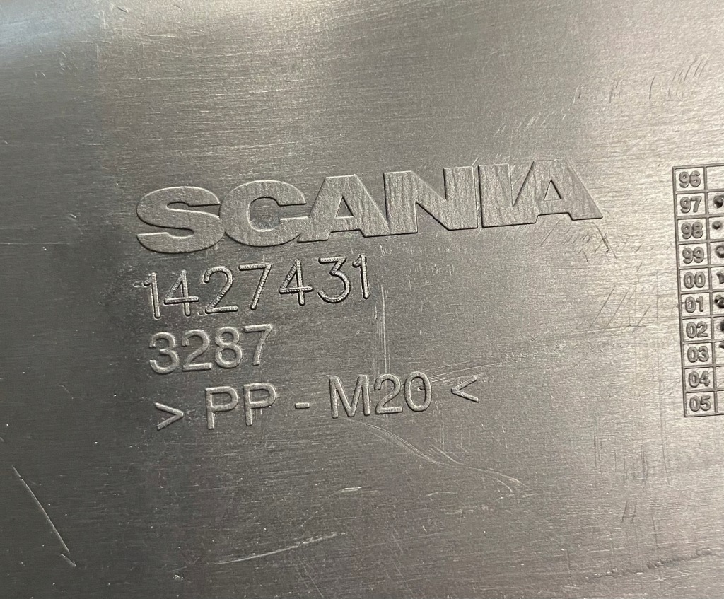 фото №4, Панель захист рециркуляції впуск повітря scania r 1427431
