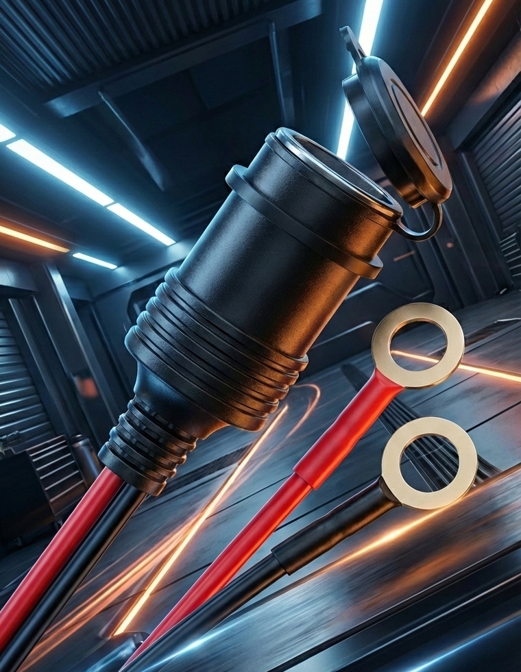 Разъём прикуривателя автомобильный 12v 24v кабель 1m 180w 360w 15a медь Оригинал