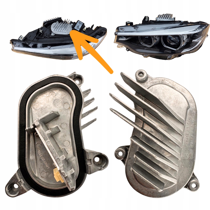 фото №3, Модуль jeż led drl led свет дневного кольцо bmw 4 f32 f36 lci 63117493227