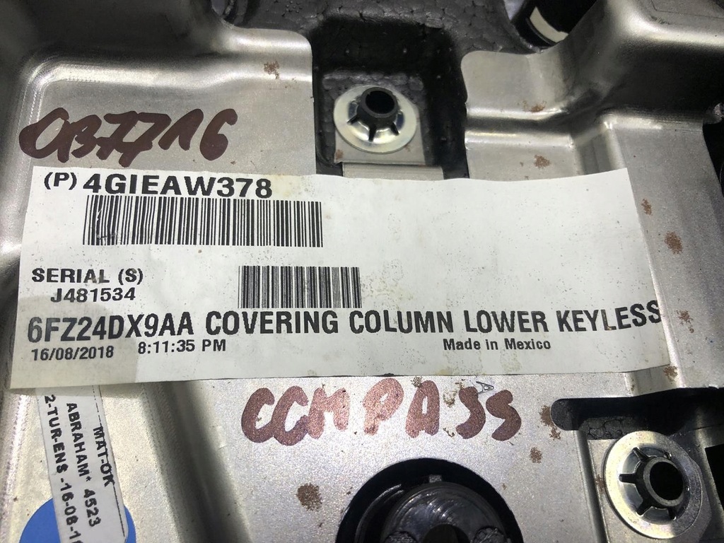 фото №7, Захист колонки нижня jeep compass ii 6fz24dx9aa