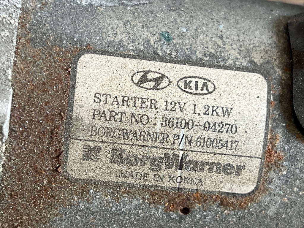 фото №6, Kia stonic rio iv ceed iii i30 iii стартер 1.0 t-gdi 36100-04270