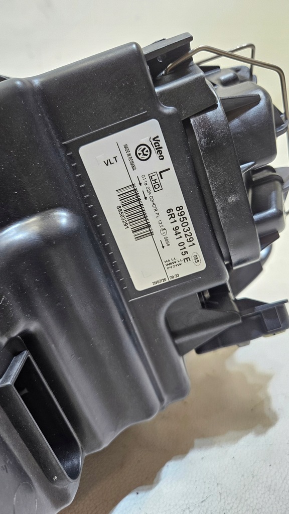 фото №8, Лампа левая перед передняя vw polo 6r обычная 6r1941015e nowa