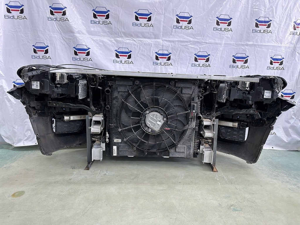 фото №5, Бампер передній kompletny bmw x3 2017-, лампи, радіатор, вентилятори балка