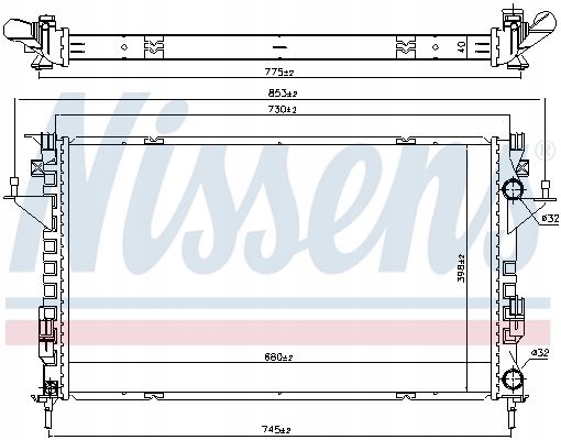 фото №1, Радиатор renault clio ii 01- , renault espace iv 02- , renault laguna