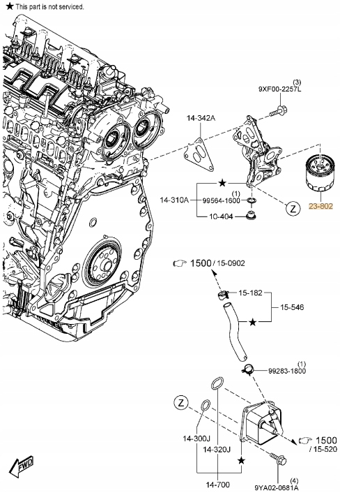 фото №13, Набір фільтрів mazda cx-9 tc 2.5 оригінал