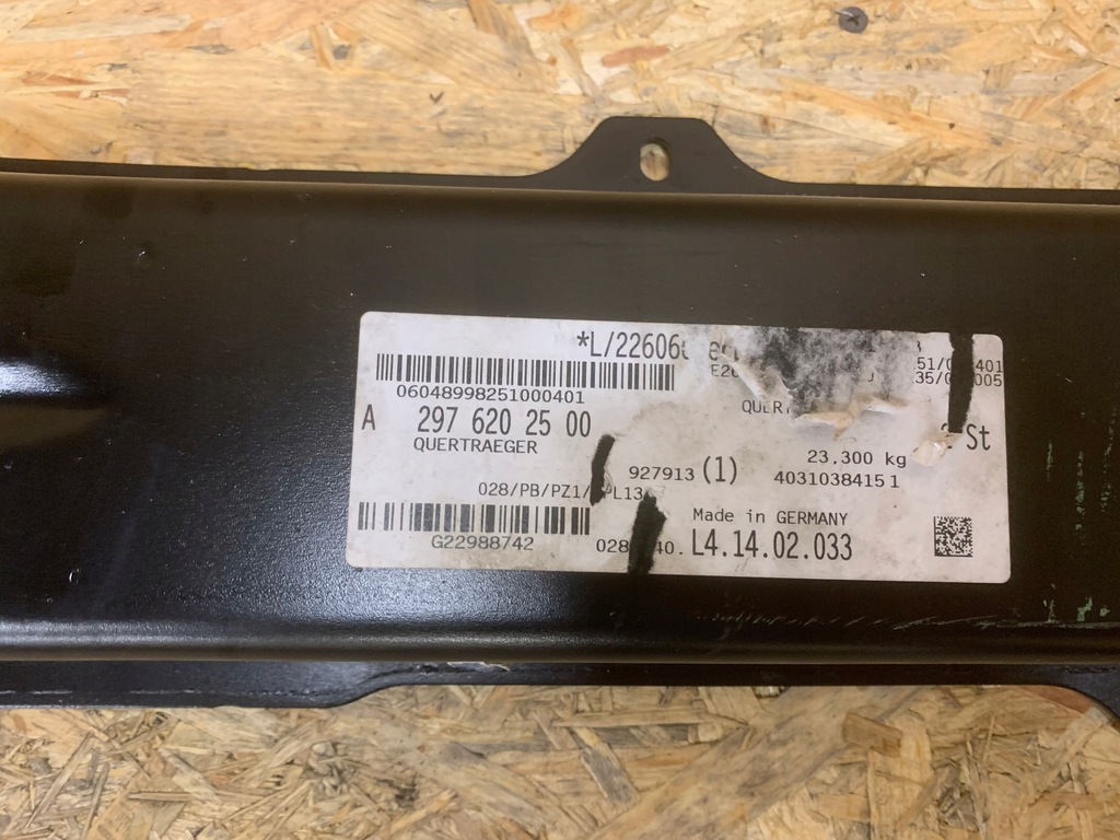 фото №9, Mercedes eqe eqs a297 балка перед передняя nowa oryg a2976202500