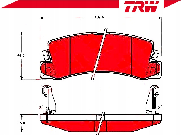 фото №2, Гальмівні колодки гальмівні lexus rx 300 awd mcu15