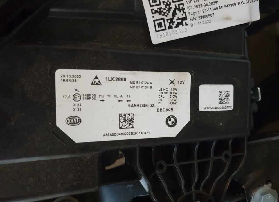 фото №12, Bmw x1 u11 475 kompletny перед капот бампер крила лівий правий led лампи