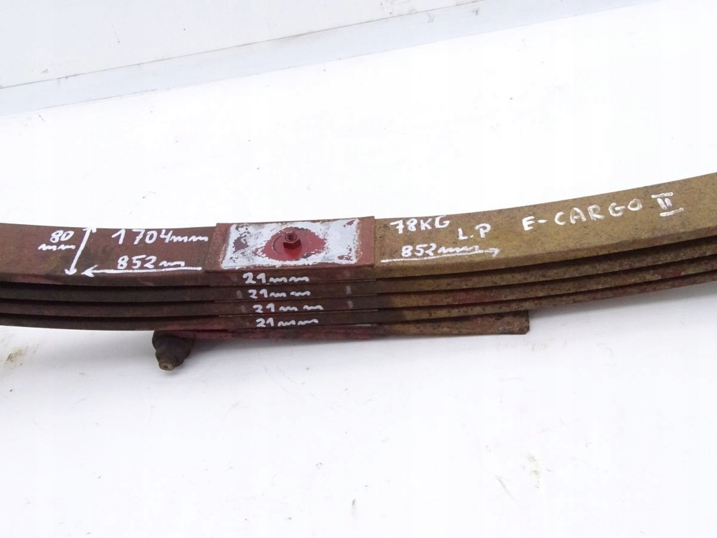 фото №4, Iveco eurocargo ii iii 02-15 рессора перед 4 щетки 8cm