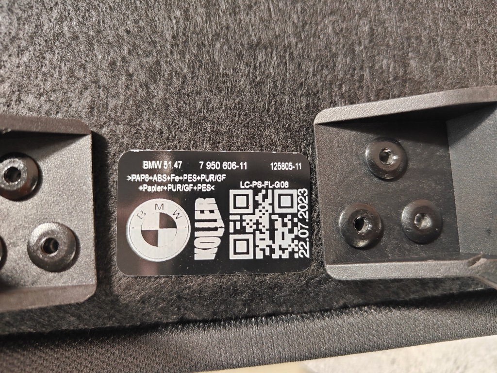 фото №12, Bmw x6 g06 полиця задня багажника czarna anthrazit 7950606