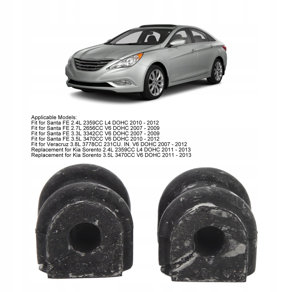 фото №14, 2 szt. втулка стабілізатора заднього стабілізатора 55513-2b200 stabilna