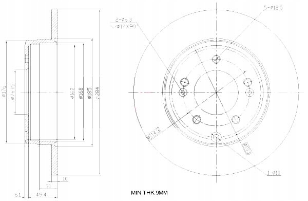 фото №1, Тормозные диски ham. 2szt hyundai t. sonata 05- grandeur 11