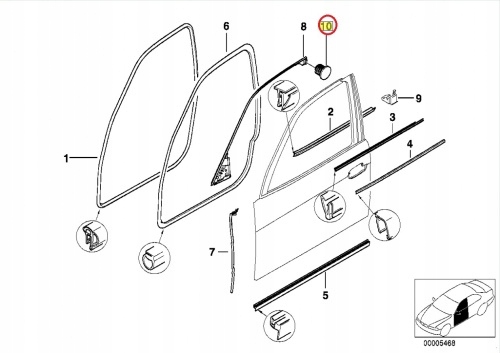 фото №5, Зачіп bmw e38 e39 e46 e52 mini r50 r53 - 51218213615