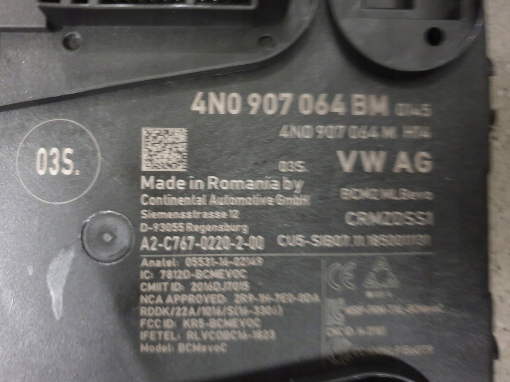фото №1, Модуль комфорту audi 4n0907064bm