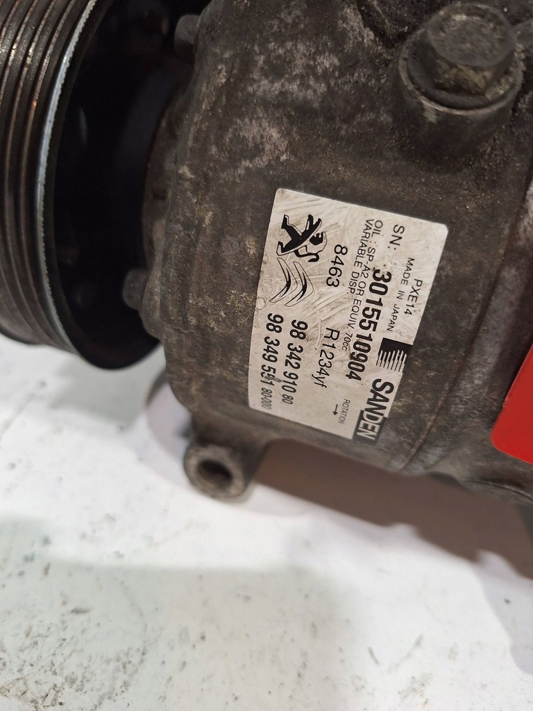 фото №5, Компрессор 9834291080 citroen jumpy iii expert iii proace 1.5 ehdi 16-