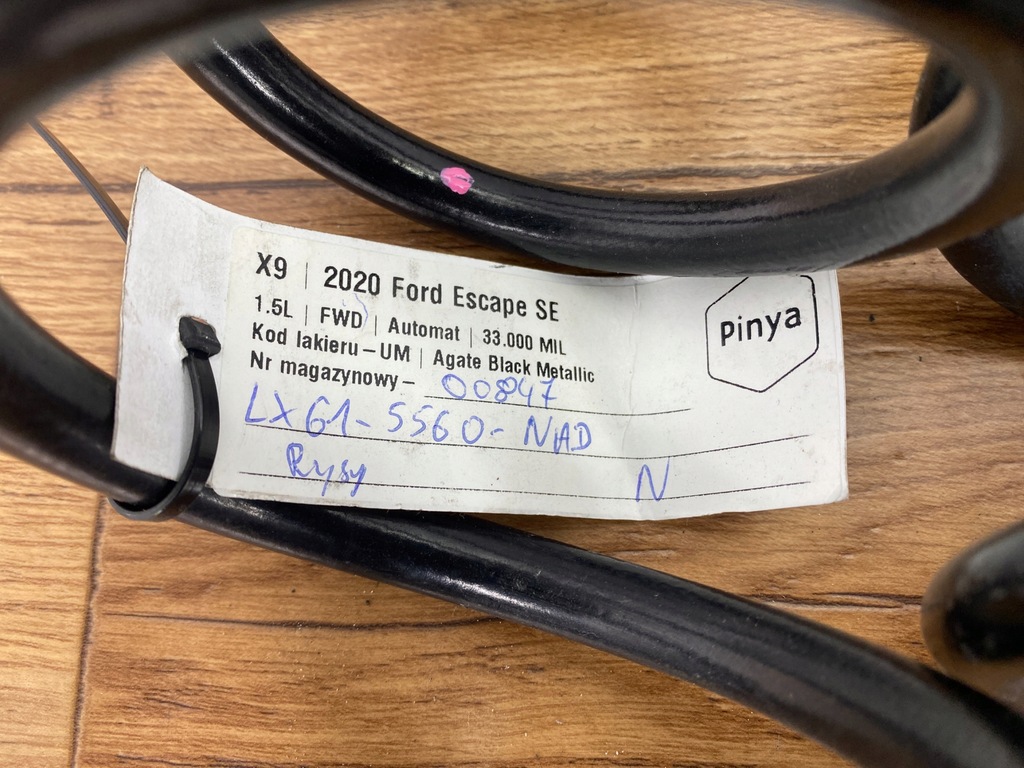 фото №8, Пружина задняя ford kuga mk3 2020+ escape usa