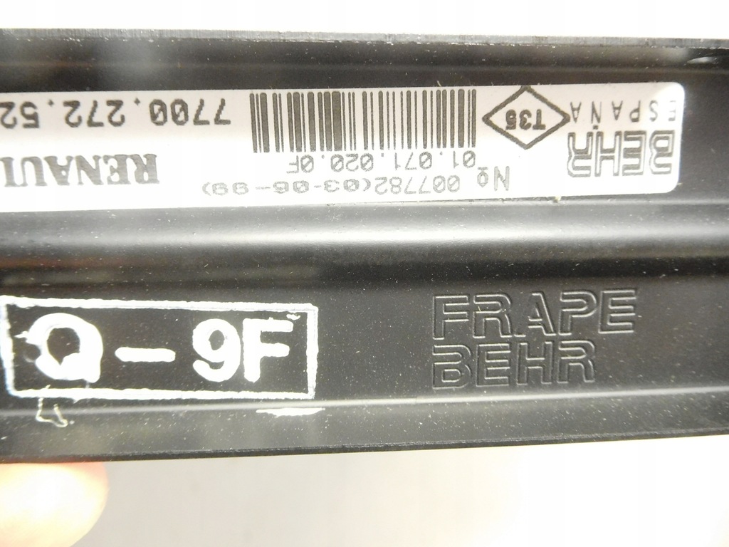 фото №8, Радиатор wody renault 19 i ii trafic 7700272527