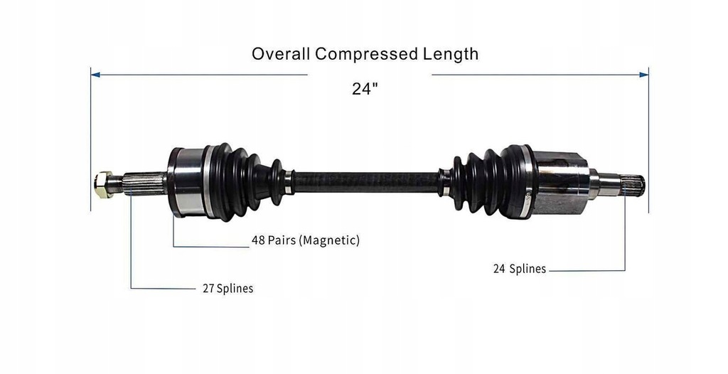 фото №1, Привідний вал привідна права dodge charger 2007-2023 awd