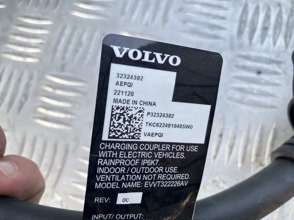 фото №5, Шланг заряджання зарядний пристрій volvo ec40 c40 e400v2