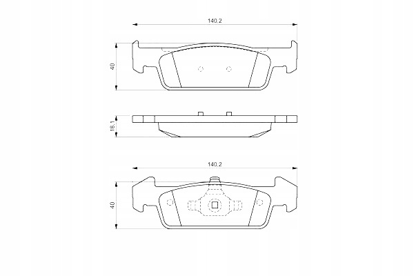 фото №1, Bosch тормозные колодки тормозные перед с замком dacia logan ii sandero ii