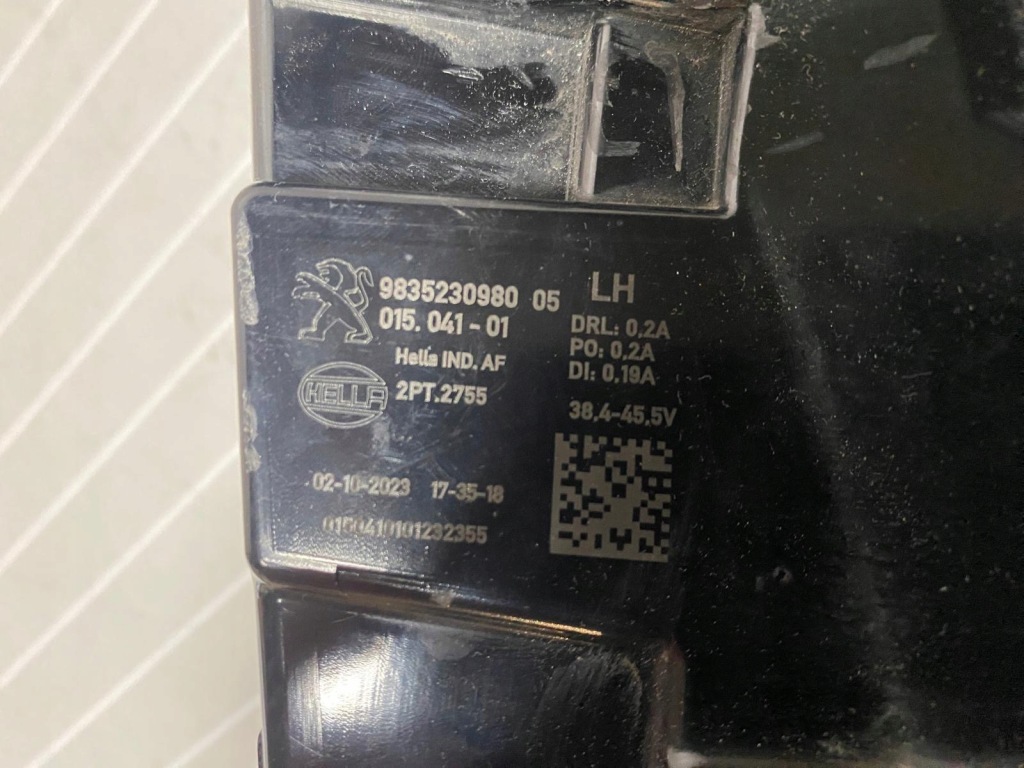 Фара фонарь  led drl peugeot 308 3 t10 левый 9835230980 Доставка