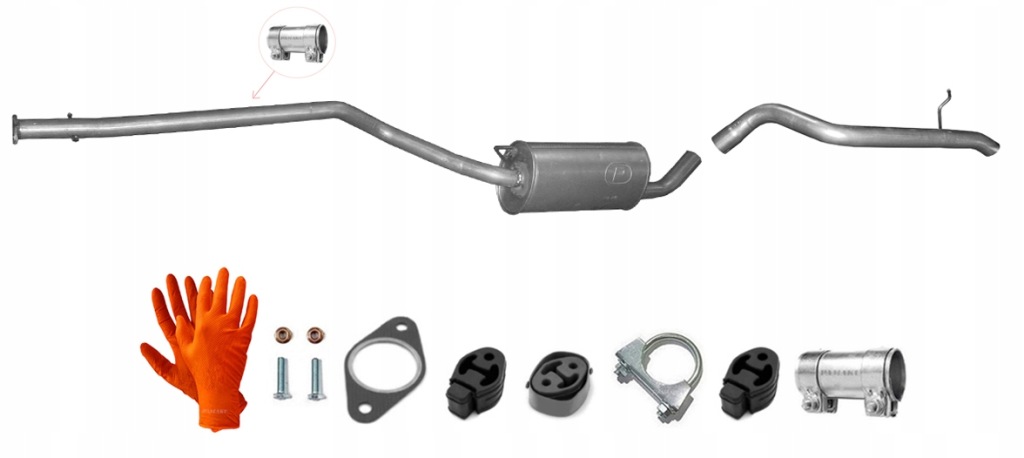 фото №1, Ford transit connect 1.8 tdci 55-66-81kw 2006-7/2010 lwb гаситель + труба