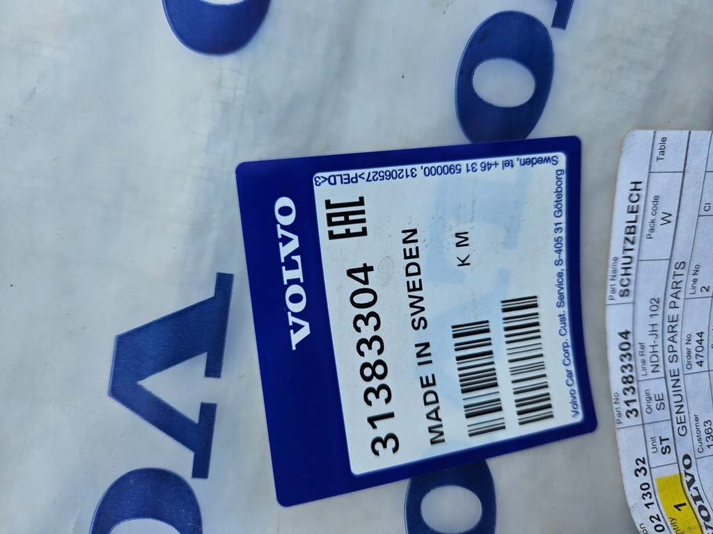 фото №9, Volvo v90 s90 спойлер бампер задня 31383304 новий oryg