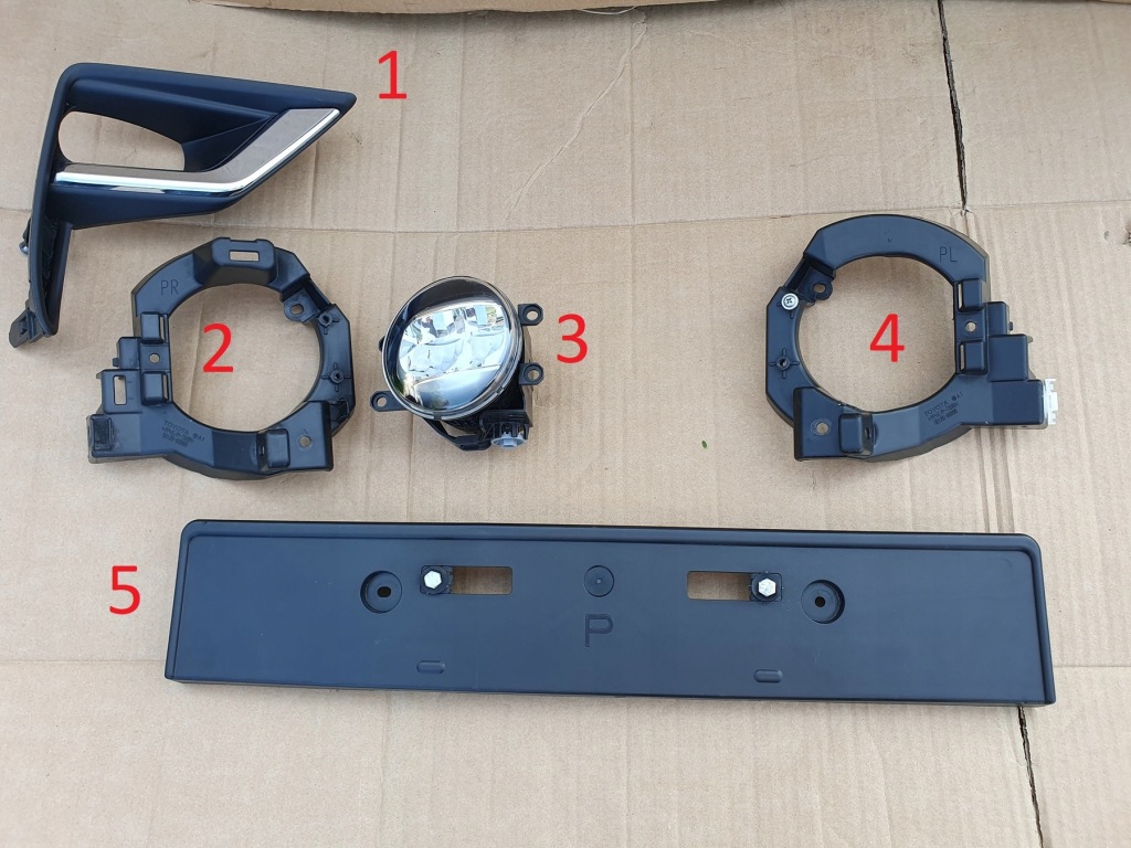 фото №1, Toyota land cruiser 150 2018-2023 рамка кронштейн противотуманная фара