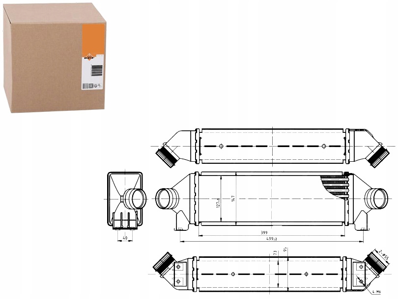 Купить Nrf интеркулер ford transit 00-