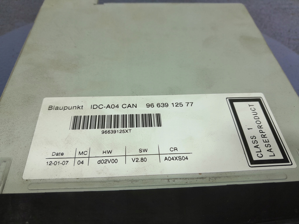 фото №6, Peugeot 307 чейнджер дисків cd blaupunkt 7607769072