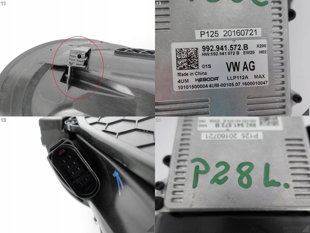 фото №12, Porsche 911 992 19- лампа full led basis +модуль eu