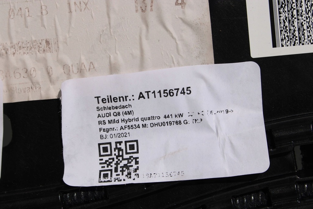 Audi q8 rsq8 дах скляний solar панорама 4m8877041d 4m8 877 041 d szyberdac Зі Шроту