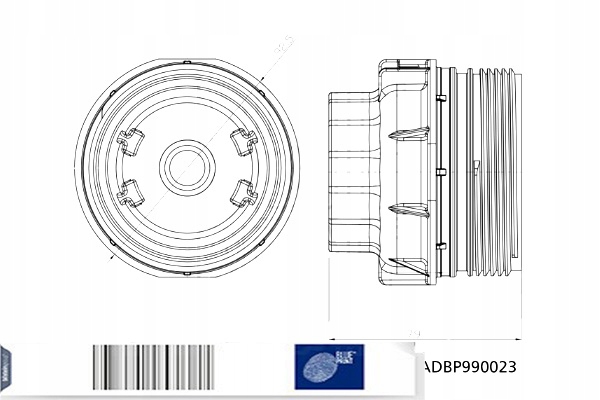фото №4, Корпус фильтра масла lexus es gs is iii ls nx rc rx toyota avalon